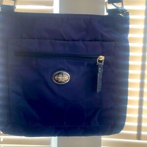 Coach Blue Nylon crossbody.